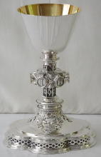 Solid Sterling silver Gothic Chalice